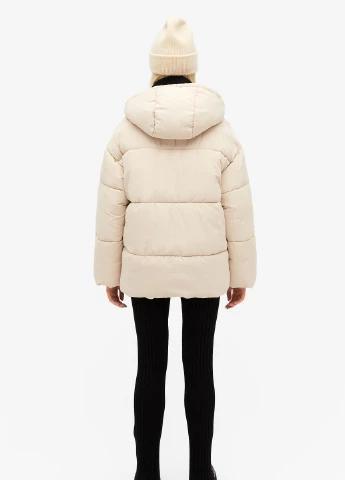 Молочна зимня куртка H&M