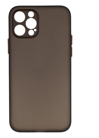 Силиконовый Чехол Ultra-thin Matte TPU with Frame для iPhone 12 Pro Черный No Brand (257580380)