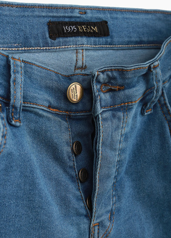 Голубые демисезонные джинсы slim fit Mario Cavalli