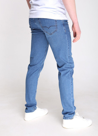 Голубые летние слим джинсы мужские голубые слим тонкие большого размера Slim ARCHILES