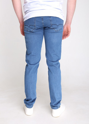 Голубые летние слим джинсы мужские голубые слим тонкие большого размера Slim ARCHILES