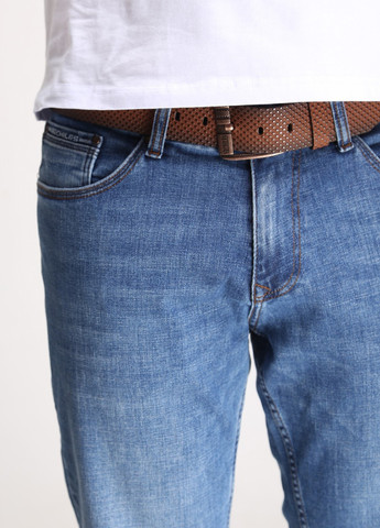 Синие демисезонные слим джинсы мужские синие слим со стрейчем Slim ARCHILES