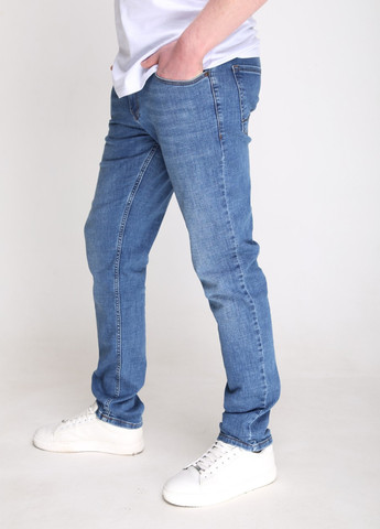 Синие демисезонные слим джинсы мужские синие слим со стрейчем Slim ARCHILES