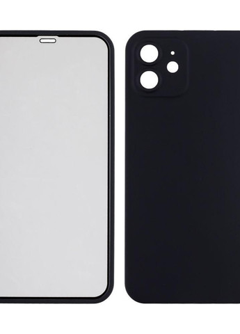 Чехол Double Sided для iPhone 12 Черный No Brand (257607940)