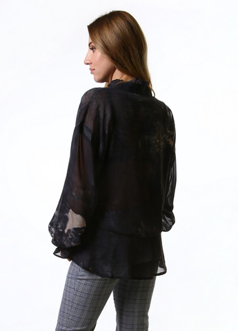Темно-сіра демісезонна блуза No Brand