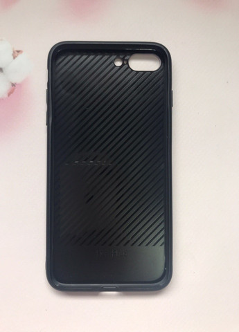 Силіконовий чохол Glass case зі скляною задньою панеллю для Apple iPhone 7 Plus iPhone 8 Plus Синій мармур Creative (257628228)