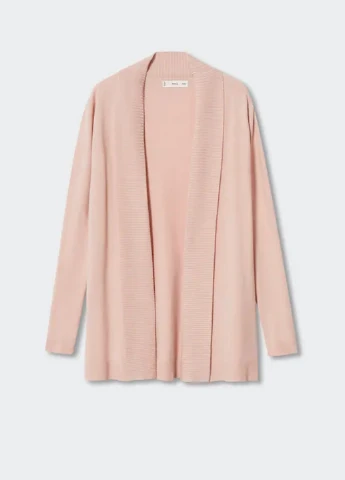 Розовый демисезонный кардиган Mango