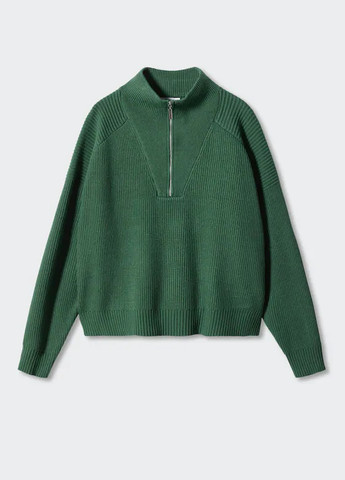 Зеленый демисезонный пуловер Mango