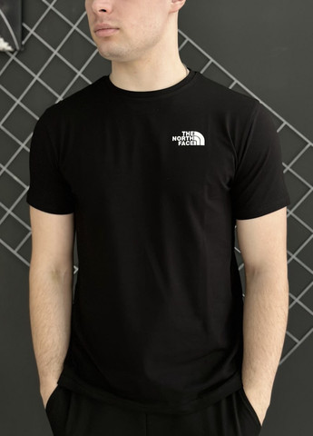 Чорна футболка бавовняна з лого tnf Vakko