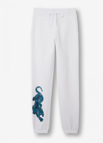 Белые кэжуал демисезонные брюки Jennyfer