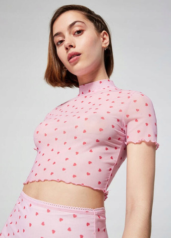 Розовая кэжуал однотонная юбка Jennyfer
