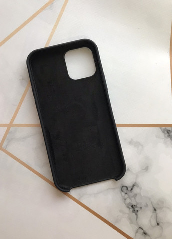 Силиконовый чехол Silicone Case на iPhone 12 / 12 Pro (6.1) :: Черный Creative (257663601)