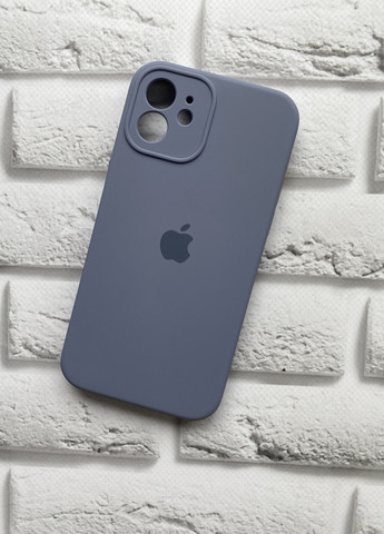 Силиконовый чехол Silicone Case для iPhone 12 (6.1) :: Серый Creative (257663514)