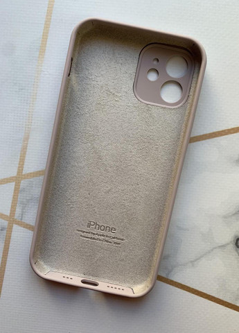 Силіконовий чохол Silicone Case на iPhone 12/12 Pro (6.1) :: Світло-коричневий Creative (257663501)