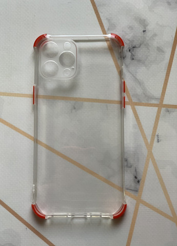 Прозрачный силиконовый чехол с утолщёнными углами красного цвета для iPhone 12 Pro Creative (257663794)
