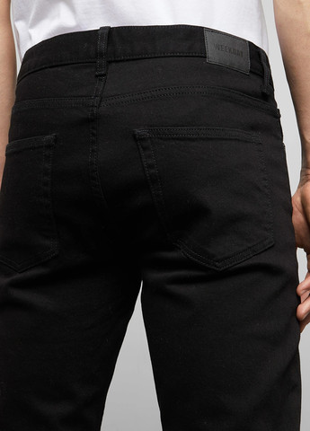 Черные демисезонные джинсы MTWTFSS Weekday