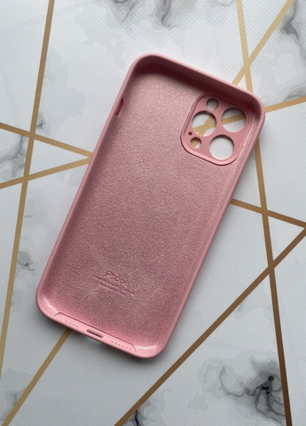 Силіконовий чохол Silicone Case Full для iPhone 12 Pro Max :: Світло-рожевий Creative (257663942)