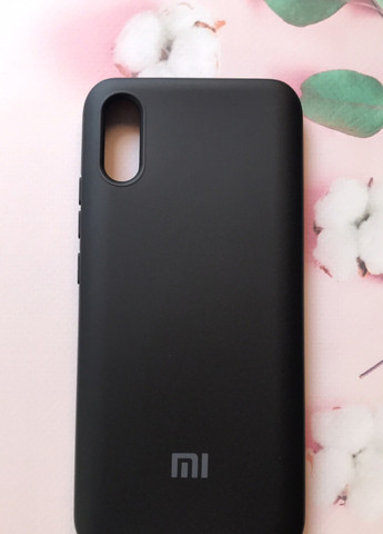 Силиконовый чехол Silicone Case для Xiaomi Redmi 9A Чёрный Creative (257665864)