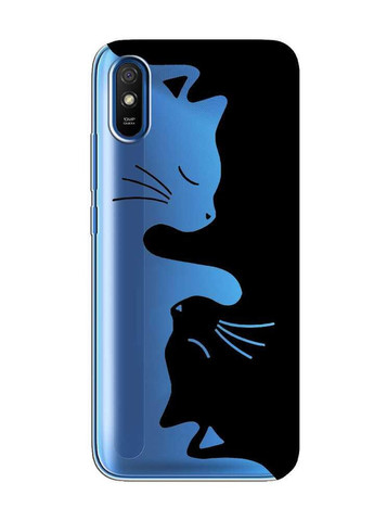 Прозорий чохол на Xiaomi Redmi 9A Котики (принт 118) Creative (257665917)