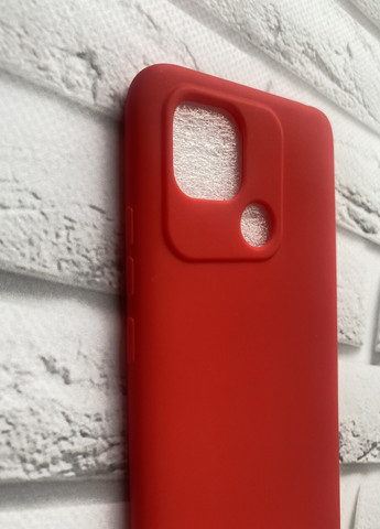 Силіконовий матовий чохол для Xiaomi Redmi 10C Червоний Creative (257676829)