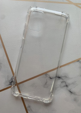 Прозорий силіконовий чохол з потовщеними кутами для Samsung Galaxy A03s Creative (257682566)