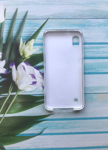 Силіконовий чохол Shine Silicone Case для Samsung Galaxy А10 (2019) А105 Срібний з квітами Creative (257683368)