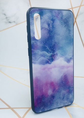 Силіконовий чохол Glass case зі скляною задньою панеллю для Samsung Galaxy А50 (2019) А505 Мармур Creative (257682812)