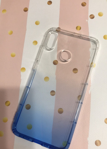 Силіконовий чохол Glass case зі скляною задньою панеллю для Samsung Galaxy M40 Мармур синій Creative (257683269)