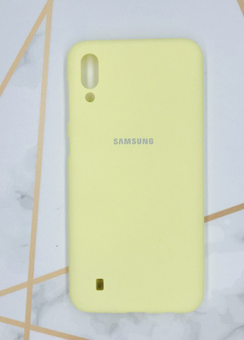 Силіконовий матовий чохол Silicone Case для Samsung Galaxy M10 Жовтий Creative (257682938)