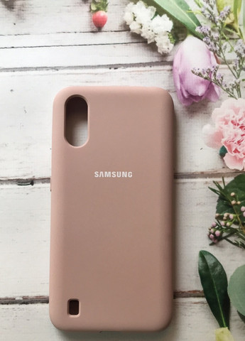 Чохол Silicone Case для Samsung Galaxy A01 Коричневий Creative (257683244)
