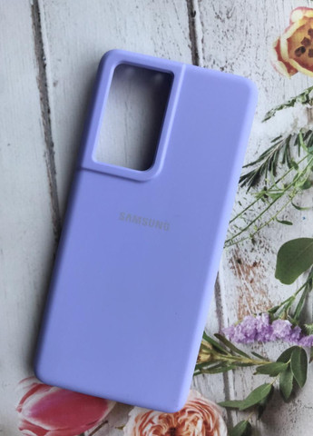 Силиконовый чехол Silicone Case для Samsung Galaxy S21 Ultra Сиреневый Creative (257682926)