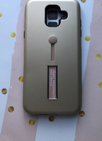 Захисний чехол з держаком- підставкою для Samsung Galaxy A6 (2018) / A600F Золотий Creative (257682496)