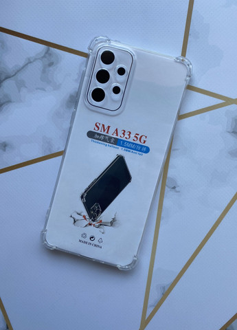 Прозрачный силиконовый чехол с утолщёнными углами для Samsung A33 5G Creative (257682698)