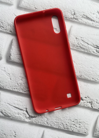Силіконовий матовий чохол для Samsung Galaxy А10 (2019) А105 Червоний Creative (257683216)