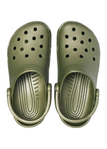 Хаки сабо крокс Crocs