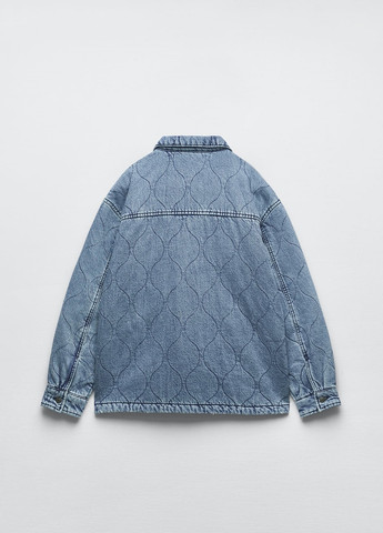 Голубая демисезонная куртка Zara