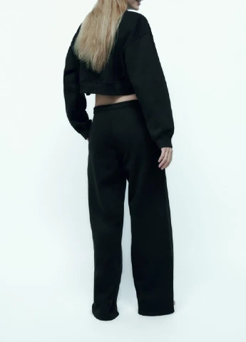 Чорний світшот Zara однотонний (257702943)