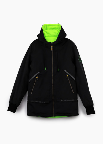 Оливкова (хакі) демісезонна куртка двостороння No Brand
