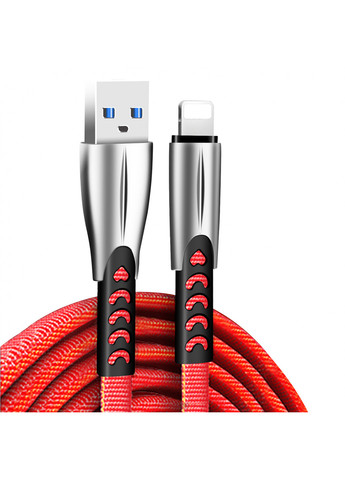 Кабель USB — Apple Lightning (zinc alloy) 2.4 A 1 м Red (-RD) Colorway cw-cbul010 (257717752)