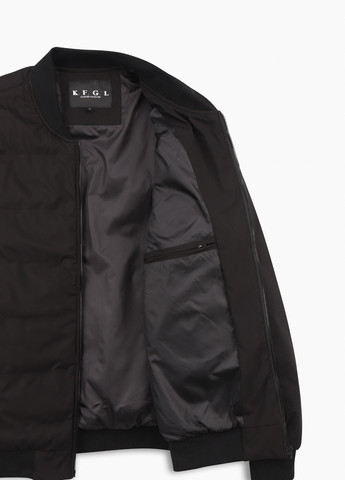 Черная демисезонная куртка K.F.G.L.