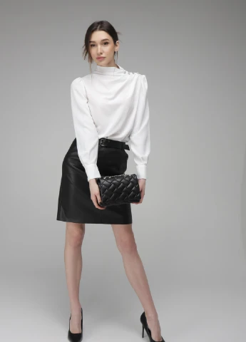 Біла блуза Sateen