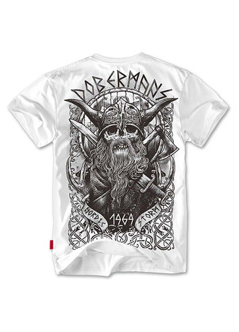 Белая футболка Dobermans Aggressive