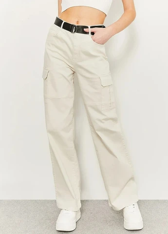 Брюки Tally Weijl Basic Trousers - WOMEN WOVEN COTTON PANT (257786815)
