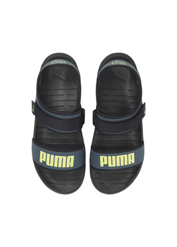 Сандалии SOFTRIDE Sandals Puma однотонные чёрные спортивные