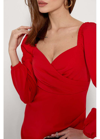 Червона повсякденний сукня SL-Fashion