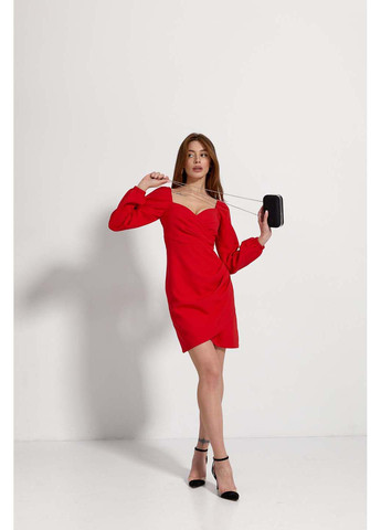 Червона повсякденний сукня SL-Fashion