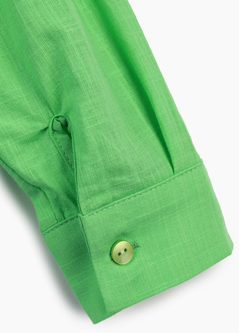 Зеленая повседневный рубашка однотонная Crep
