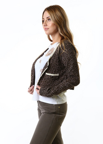 Коричневый демисезонный кардиган Yumi