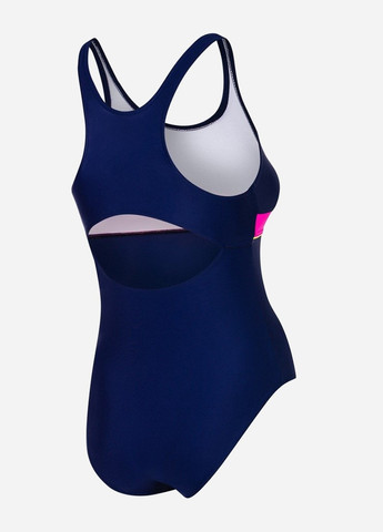 Темно-синий демисезонный купальник слитный emily 7008 (367-47) 164 см темно-синий/розовый (5908217670083) Aqua Speed