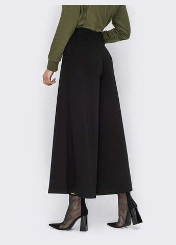 черные брюки-палаццо из трикотажа Dressa (257825544)
